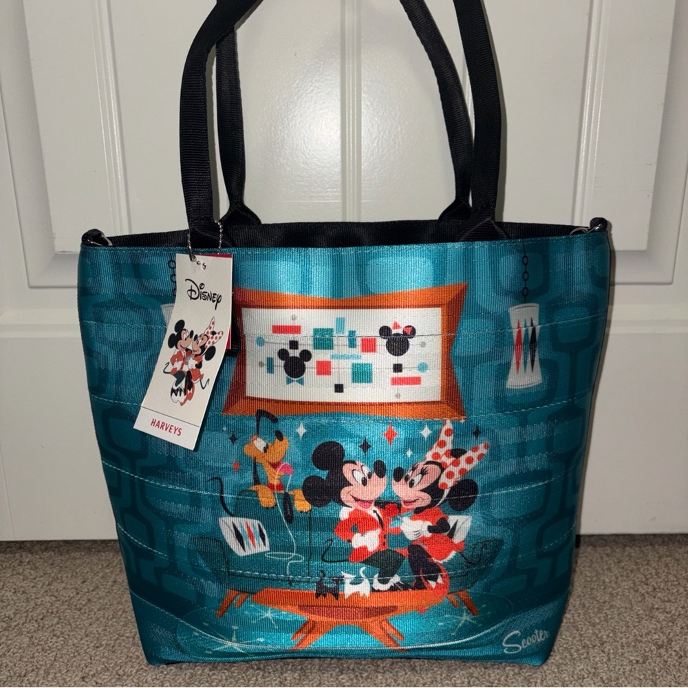 Disney Parks 2026 Harvey's Scooter Mickey & Minnie Tote NWT